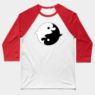 Yin Yang Dolphins Baseball T-Shirt